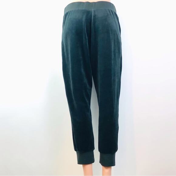 Nike Forest Green Velour cropped joggers pants - Picture 2 of 16